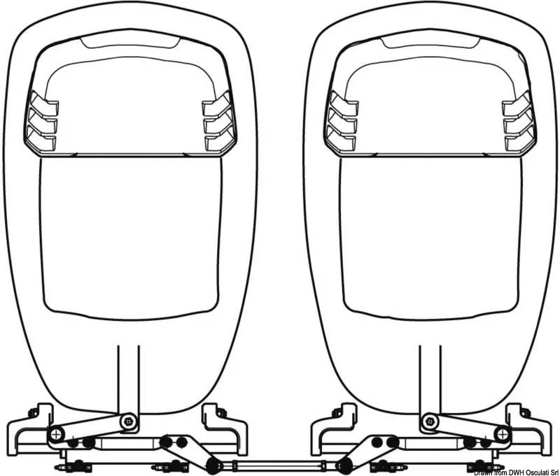 Ultraflex A95-B37-5 barre accouplement hors-bord inox