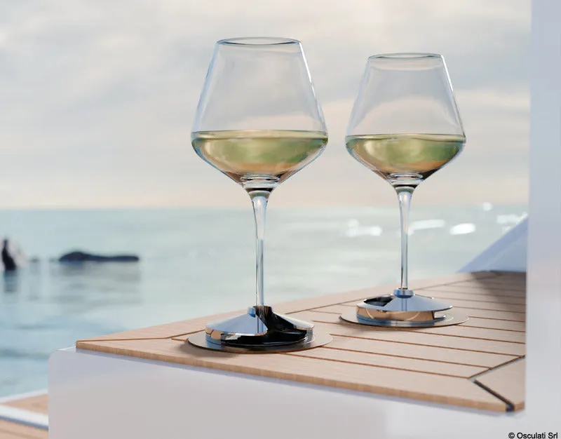 easysea porte-verre inox bronze pour verre à pied