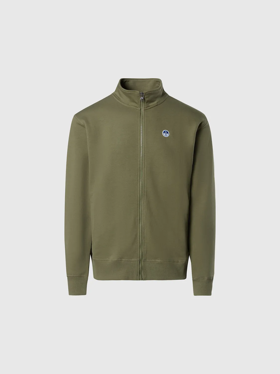 North Sails sweat zippé patch logo coton bio