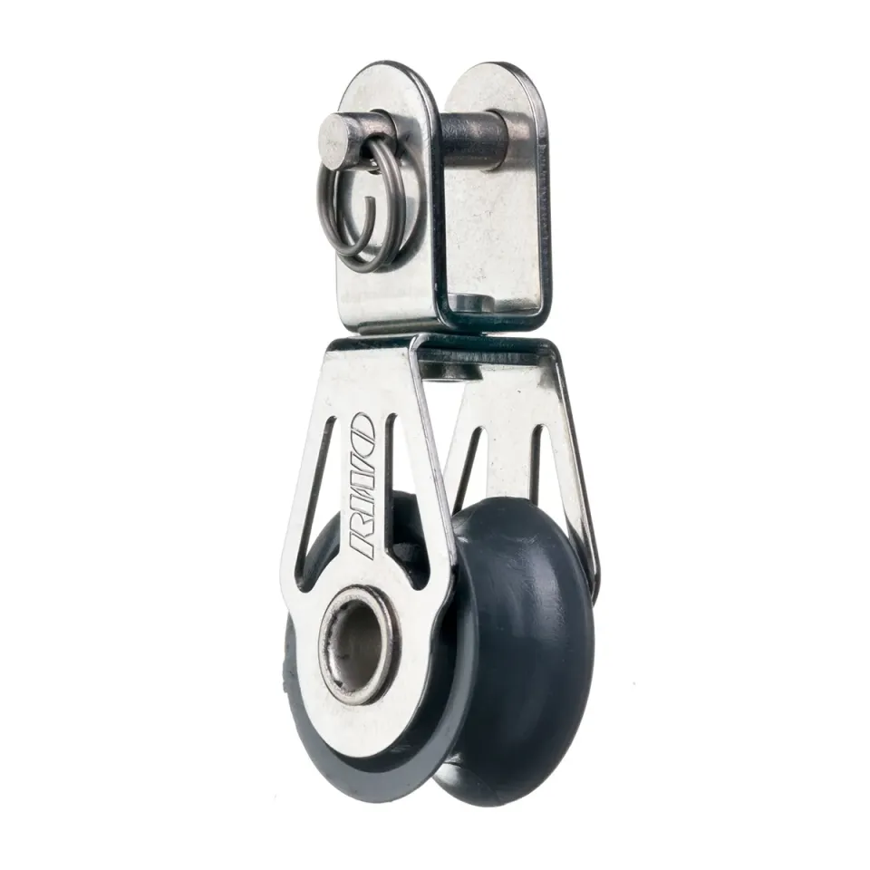 RWO R1133 poulie simple 25 mm bout 10 mm inox