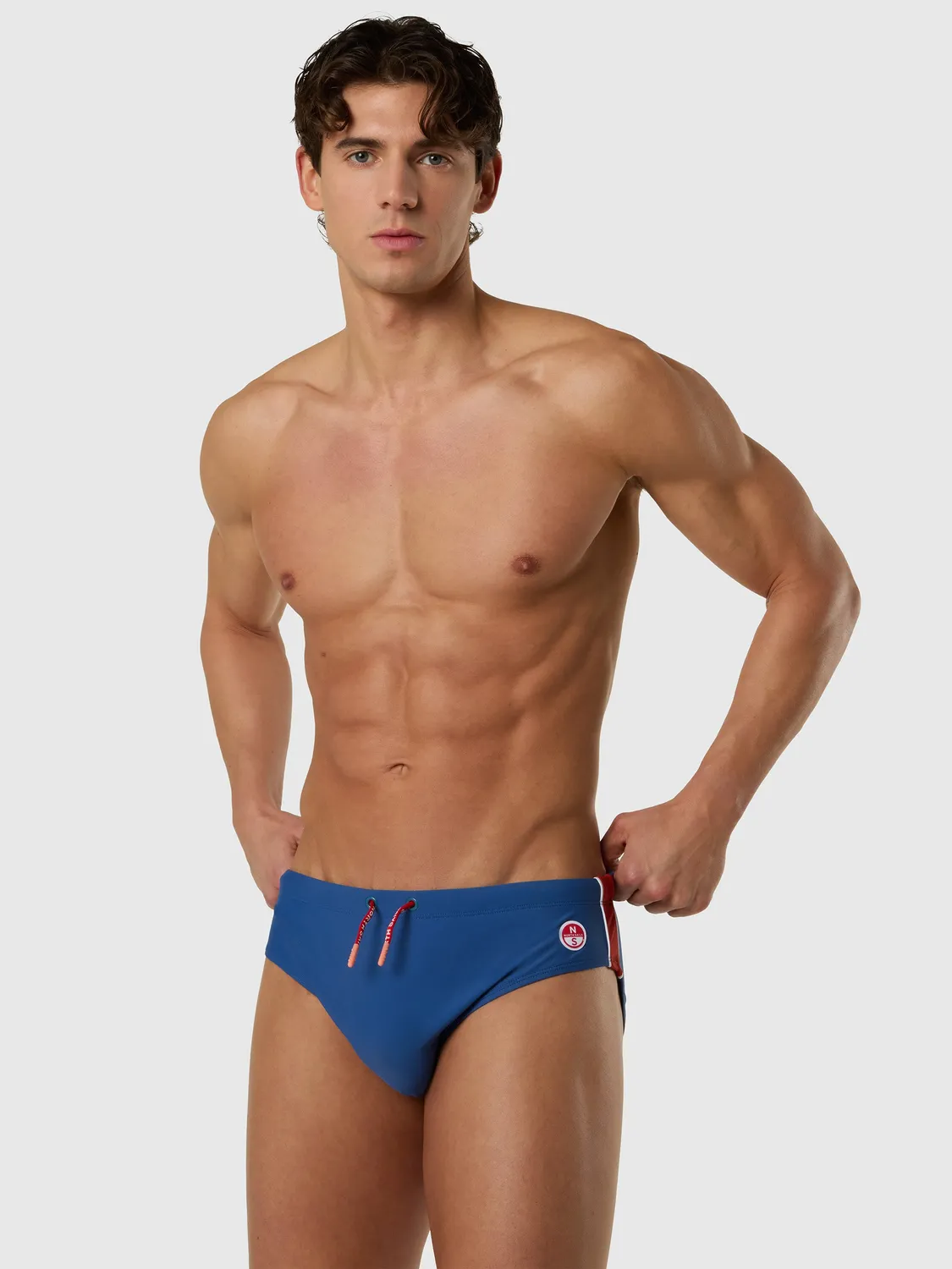North Sails slip de bain rayures molten lava