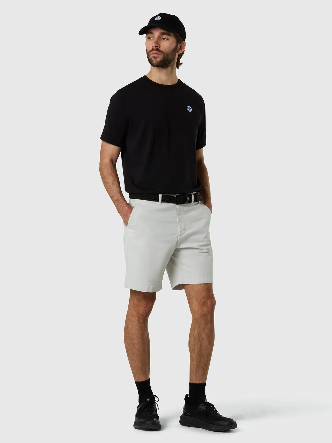 North Sails short chino gabardine stretch coton bio