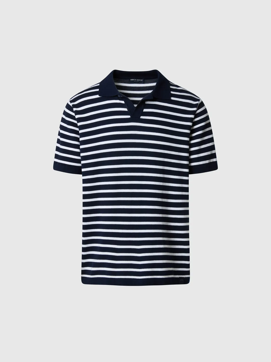 North Sails polo rayé coton bio sans boutons