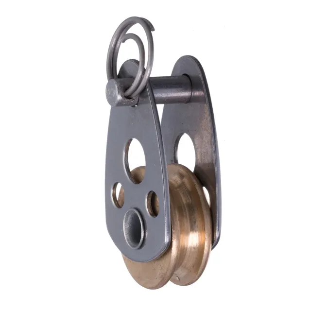 RWO R1557 poulie micro simple 18 mm axe à chape