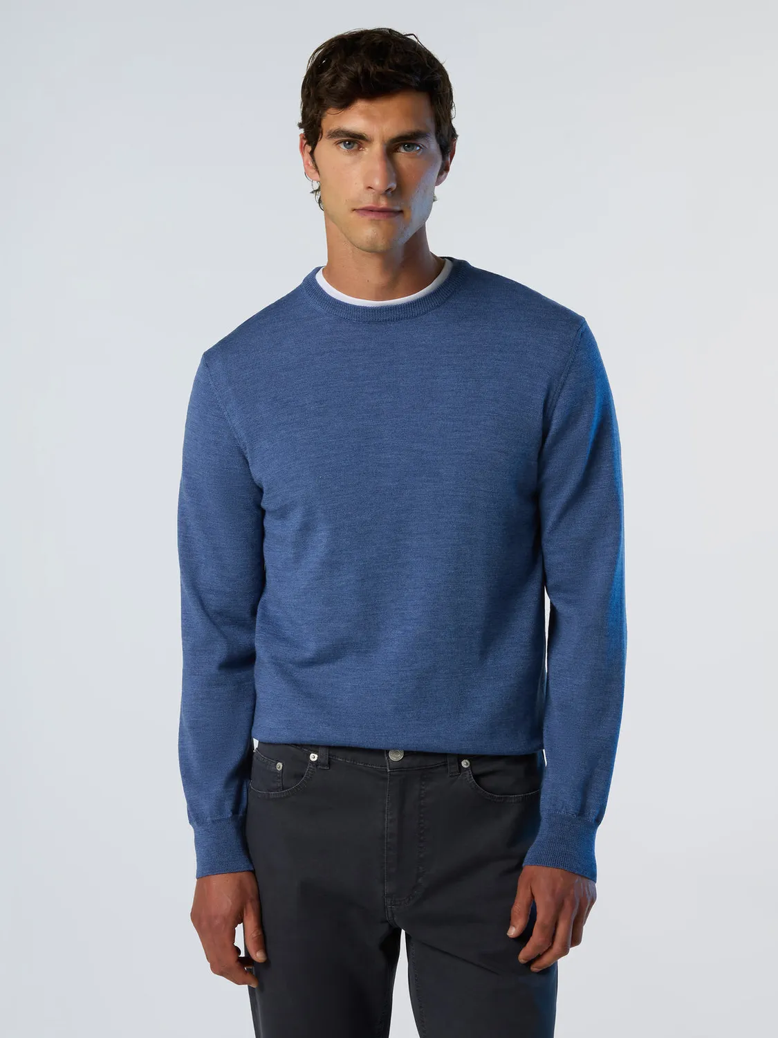 North Sails pull col rond laine mérinos pur