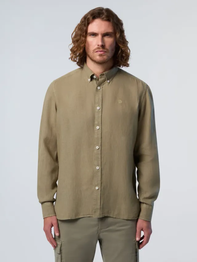 North Sails Linen Shirt chemise lin boutons corozo
