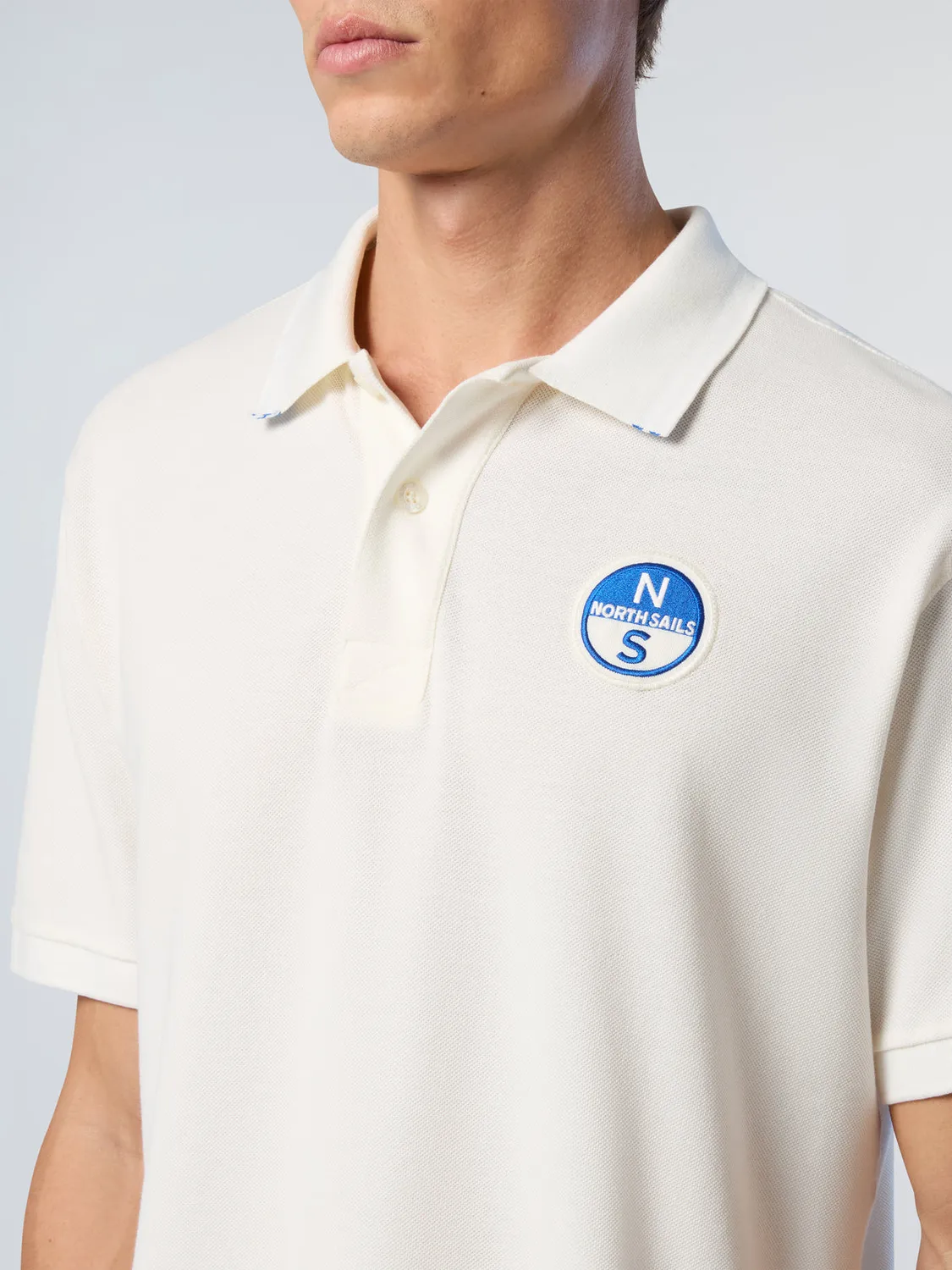 North Sails Polo piqué bio teint pigment logo