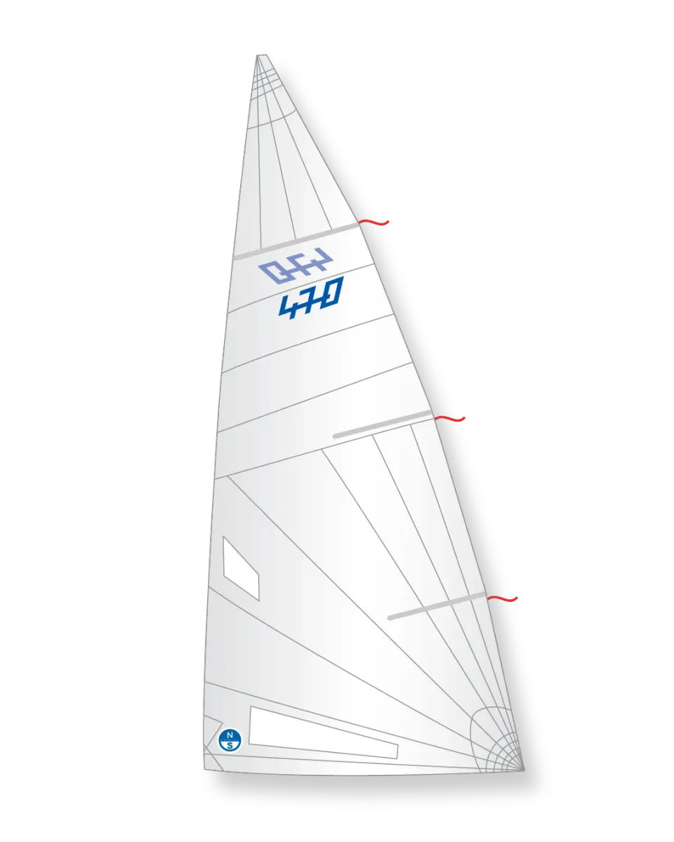 North Sails 470 N17-L26 grand-voile régate