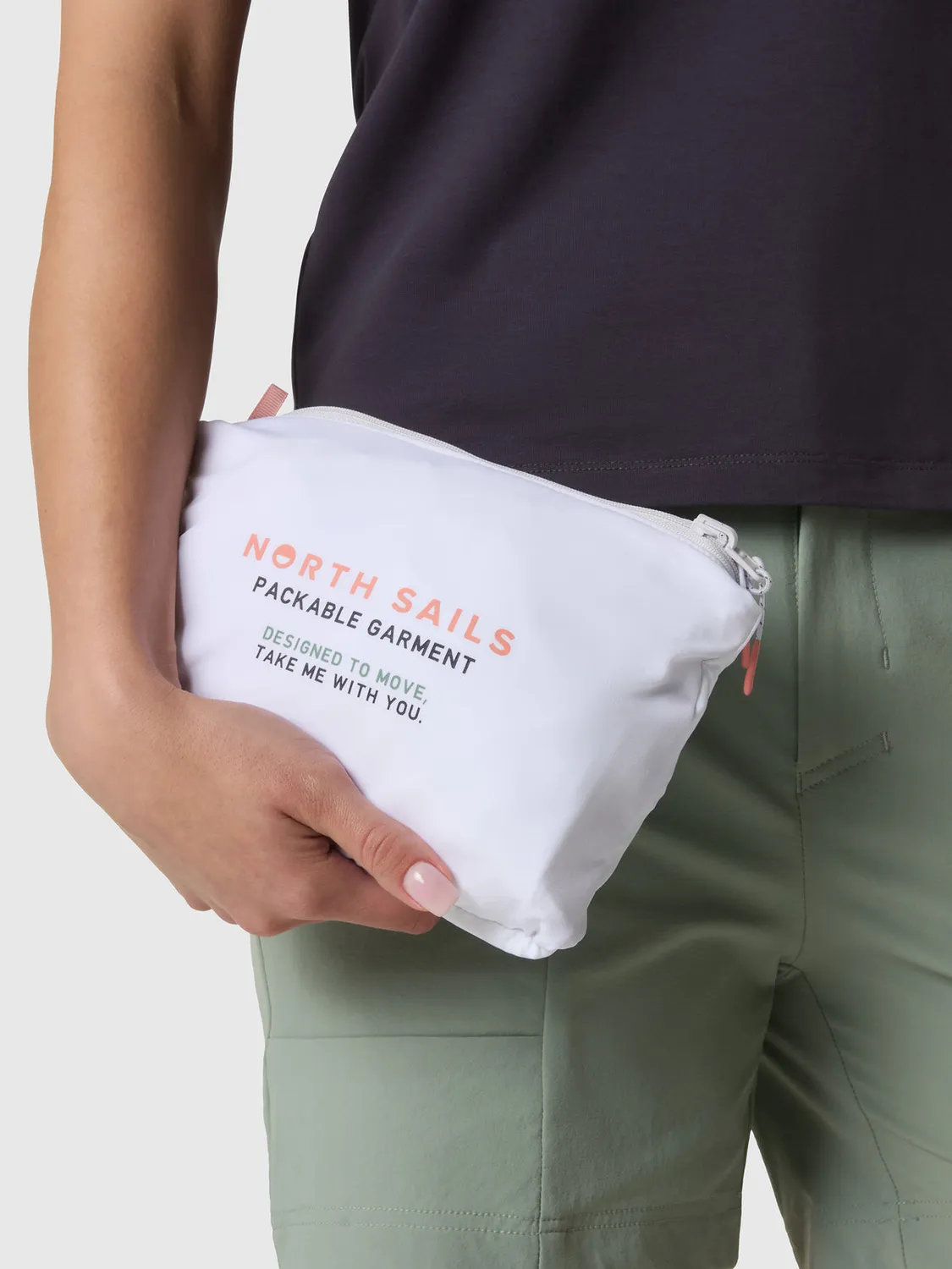 North Sails sweat zippé pliable nylon stretch