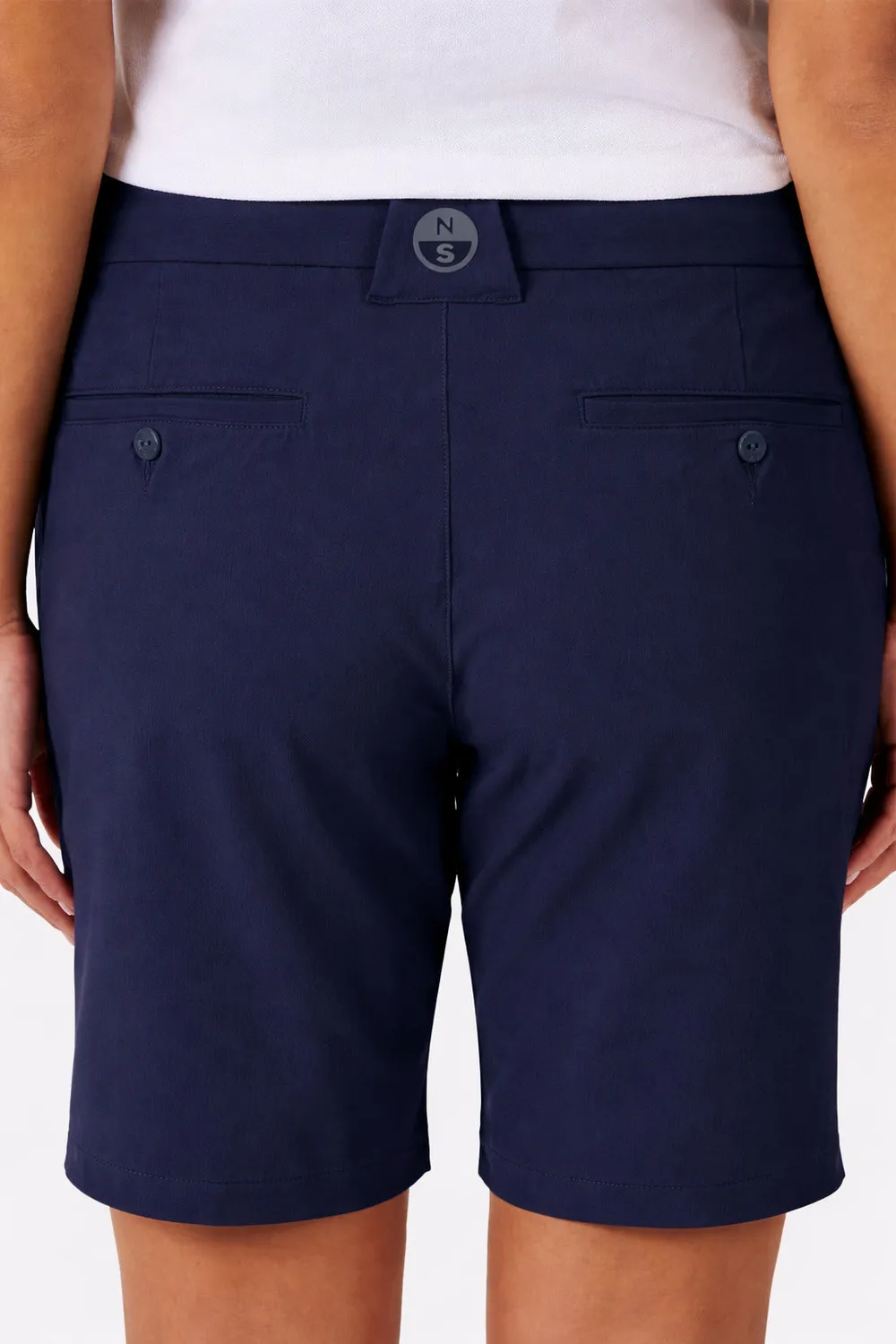 North Sails Tech Chino short femme bleu marine