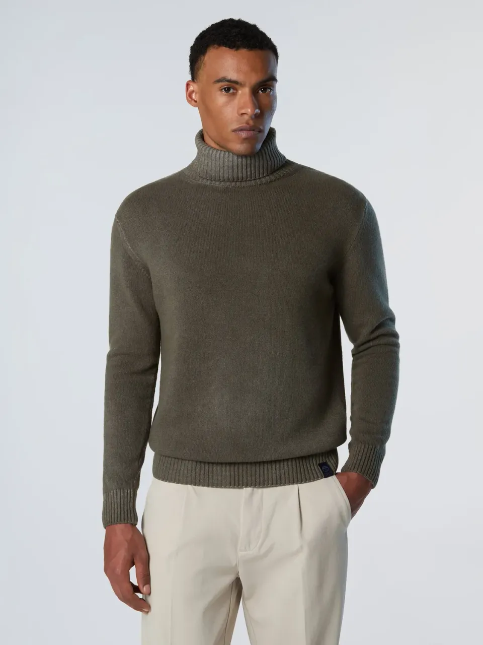 North Sails pull col roulé délavé nylon laine