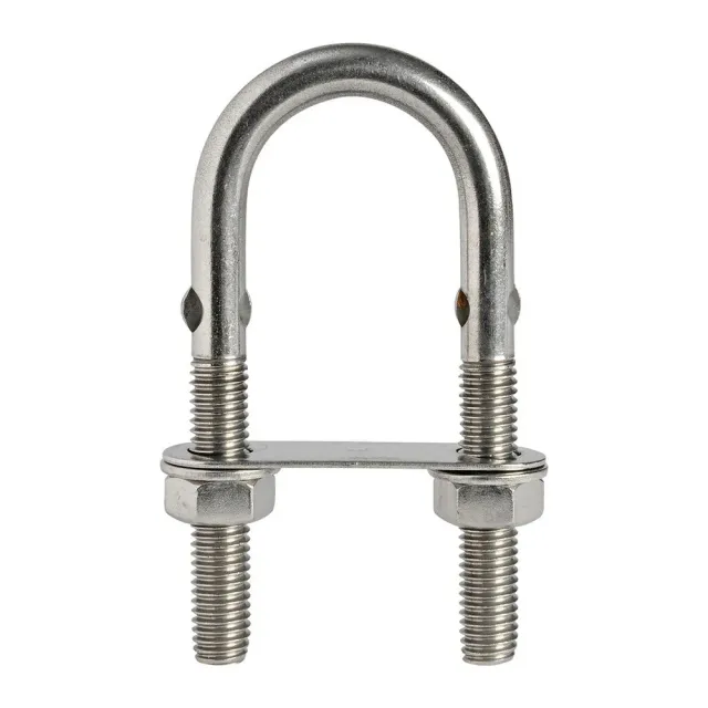 Osculati étrier U inox 90xM6 lot de 10