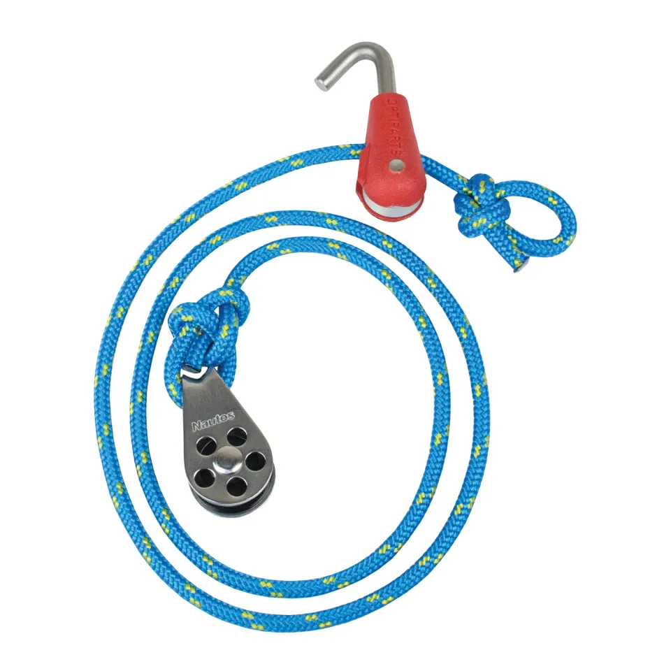 Optiparts EX1342 drisse poulie Optimist mât Silver complète