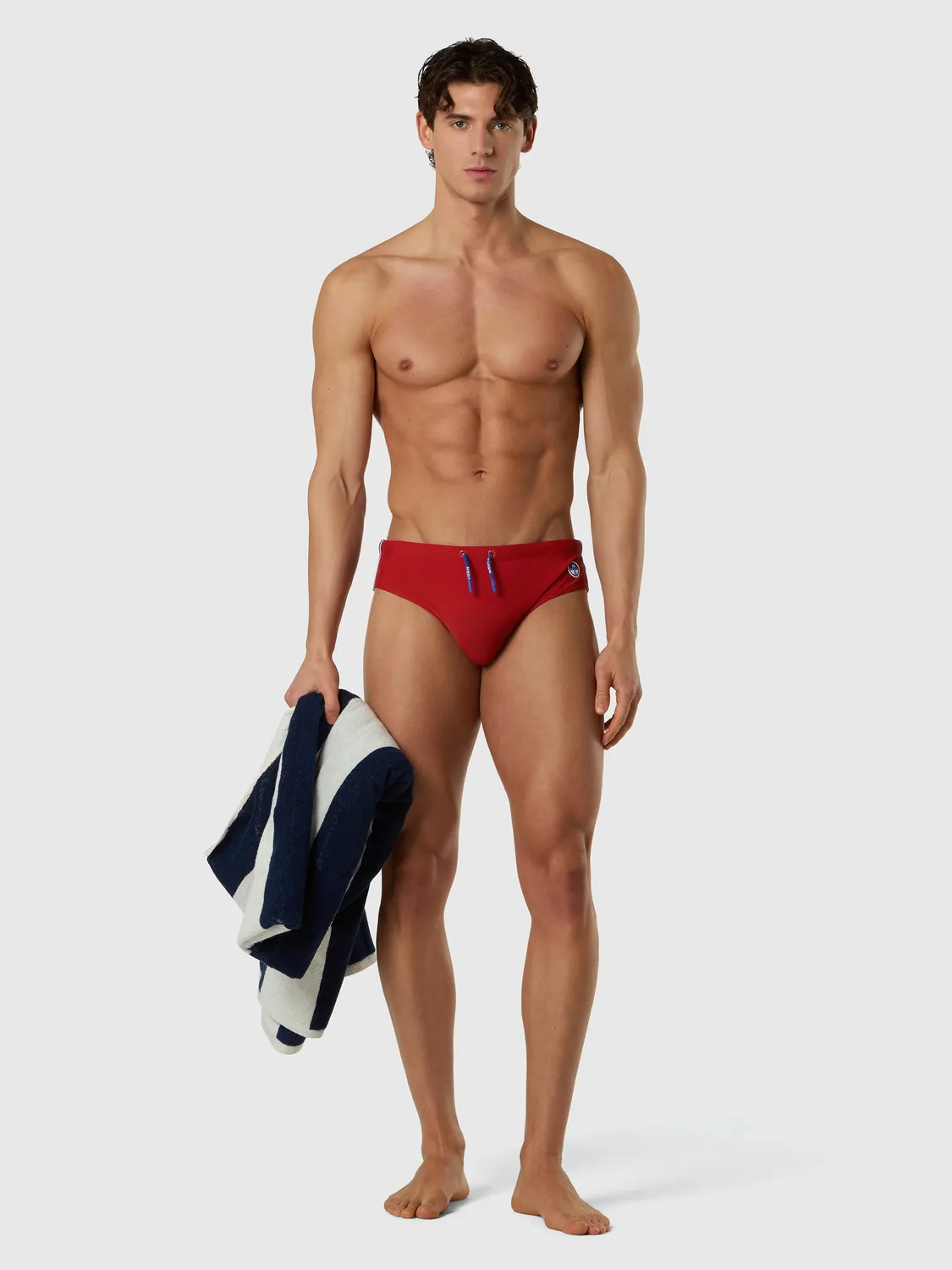 North Sails slip de bain rayures molten lava