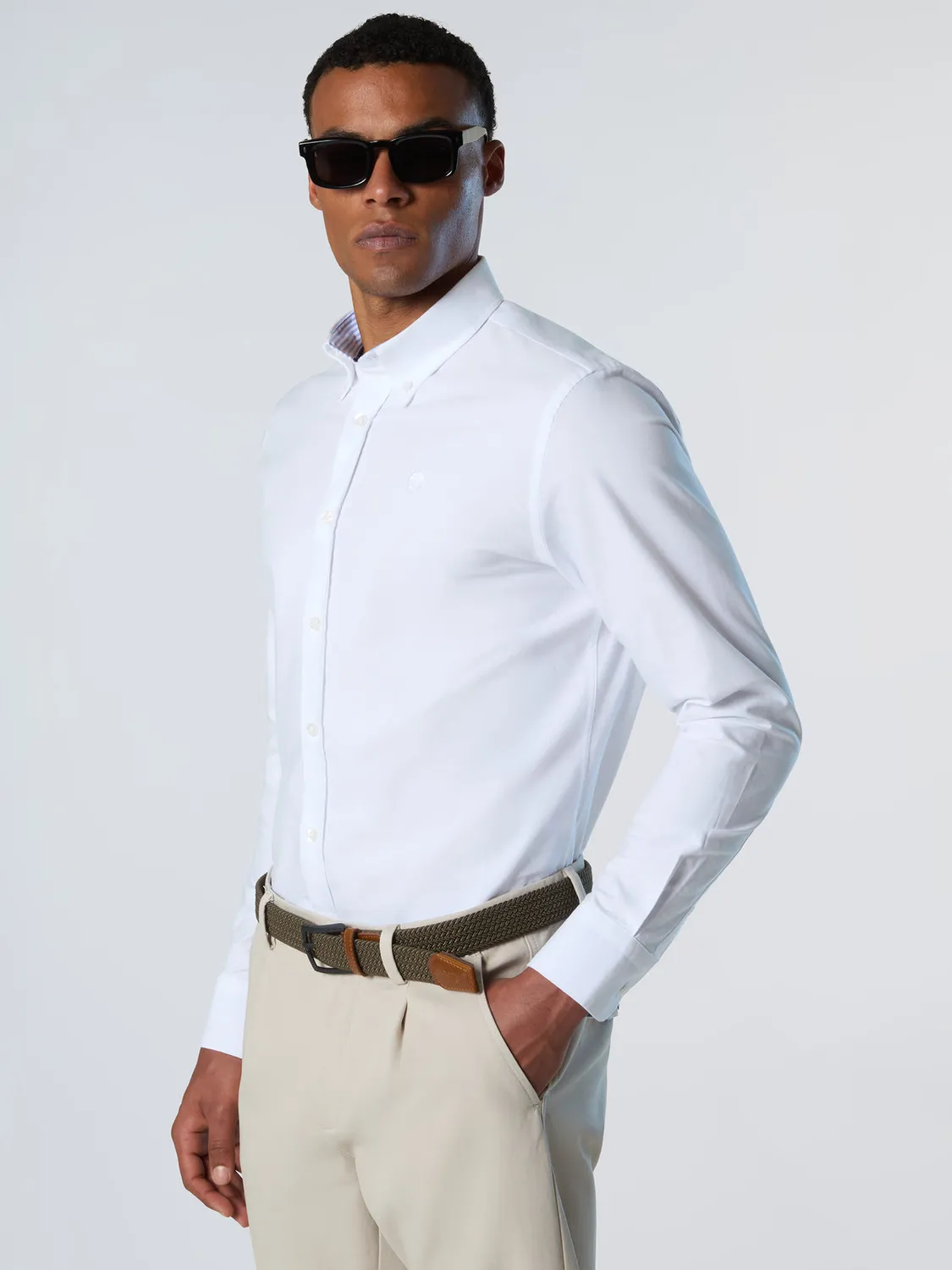 North Sails chemise oxford coton bio logo brodé