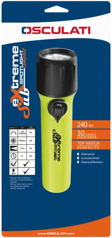 Osculati Sub-Extreme lampe torche LED étanche 30 m