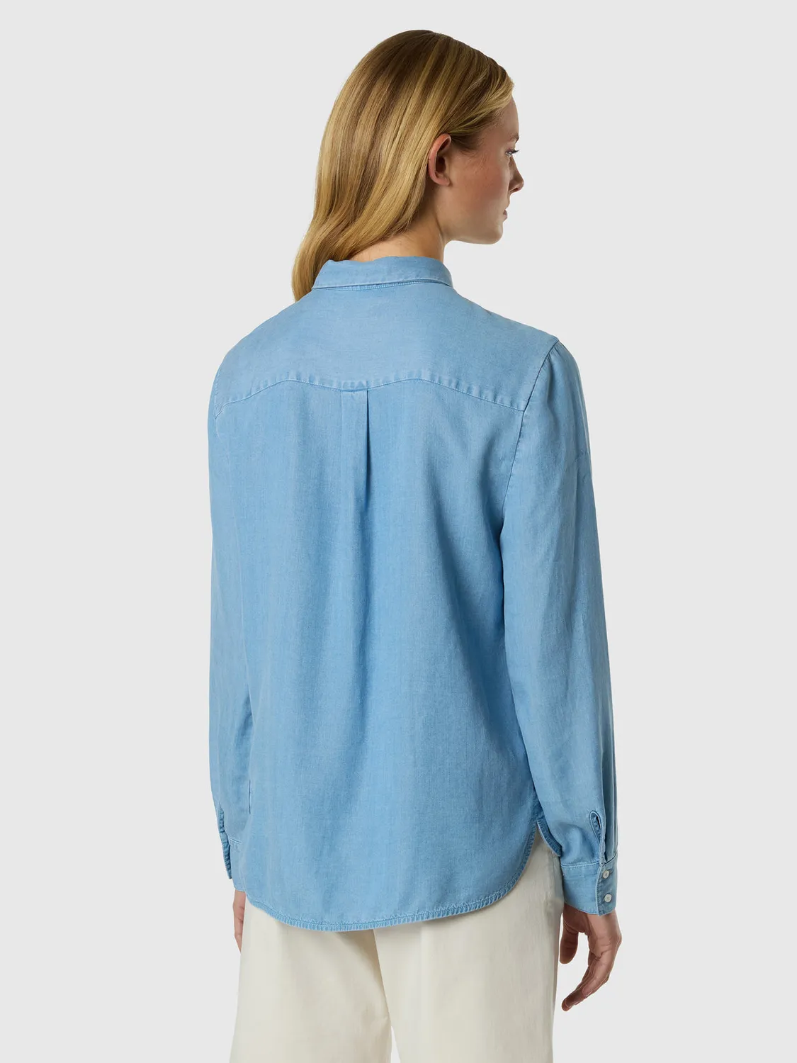 North Sails chemise Tencel logo brodé femme denim léger