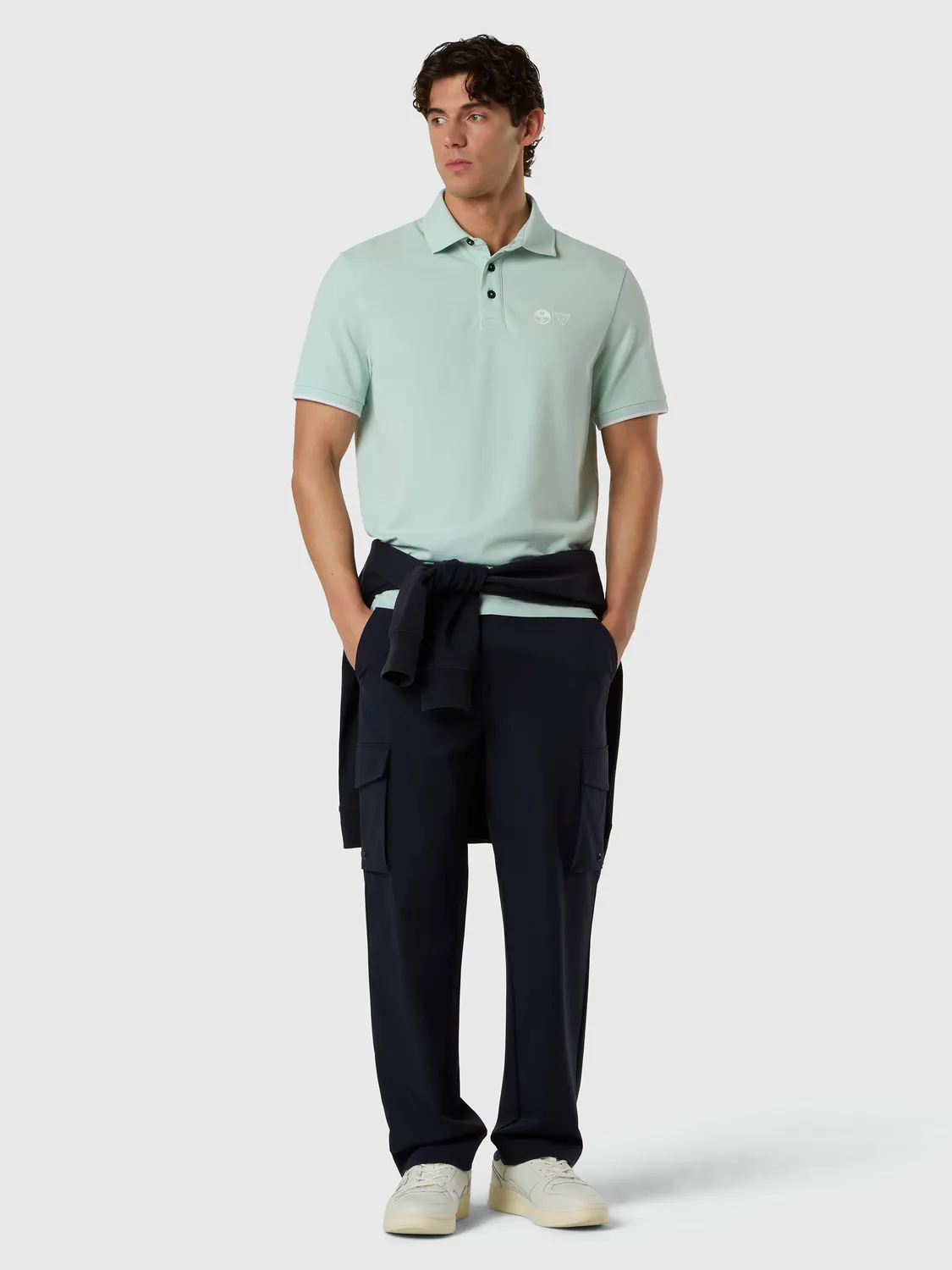 North Sails Guess polo manche courte homme blanc pur regular