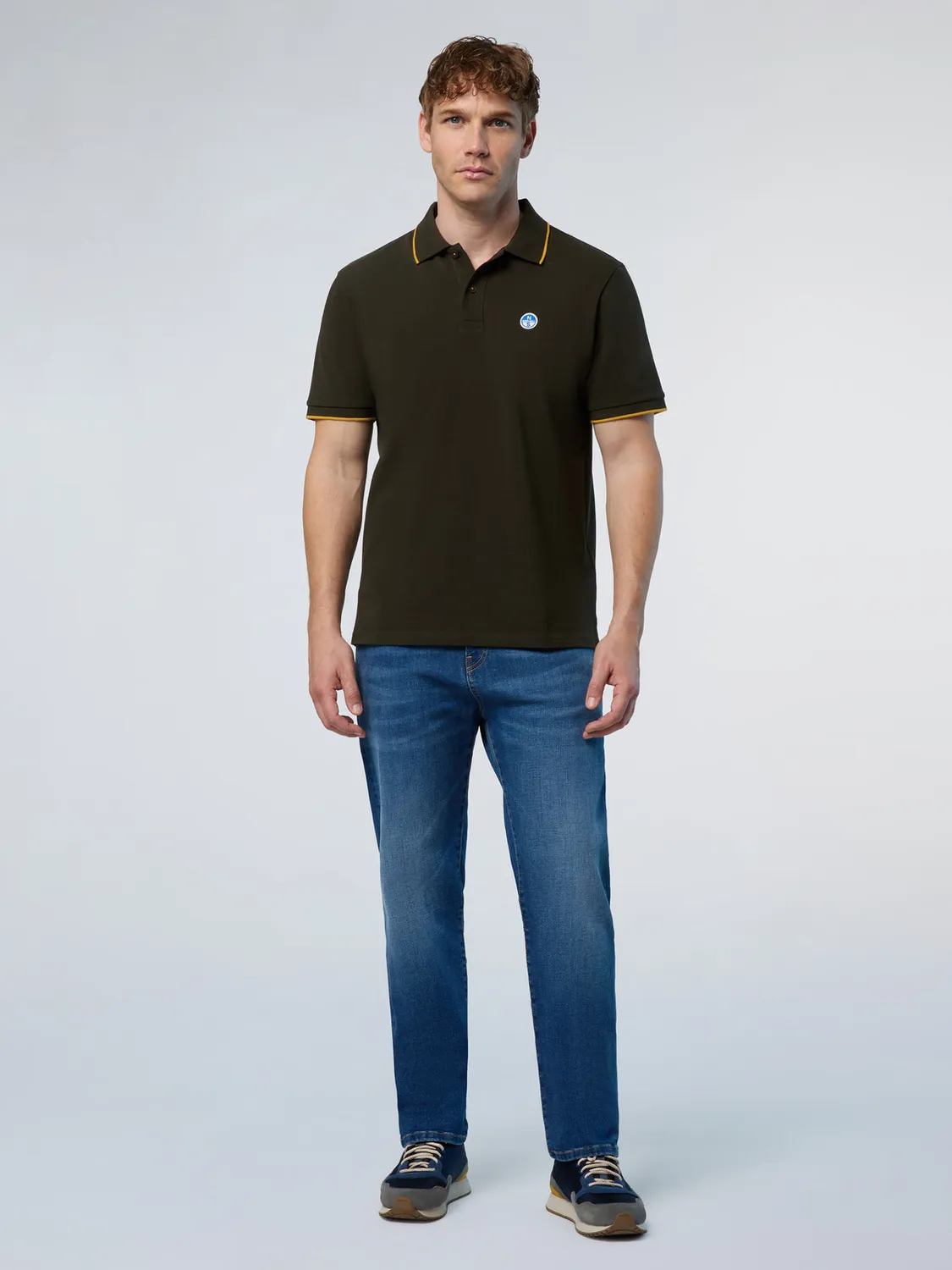 North Sails polo col lettré coton bio piqué