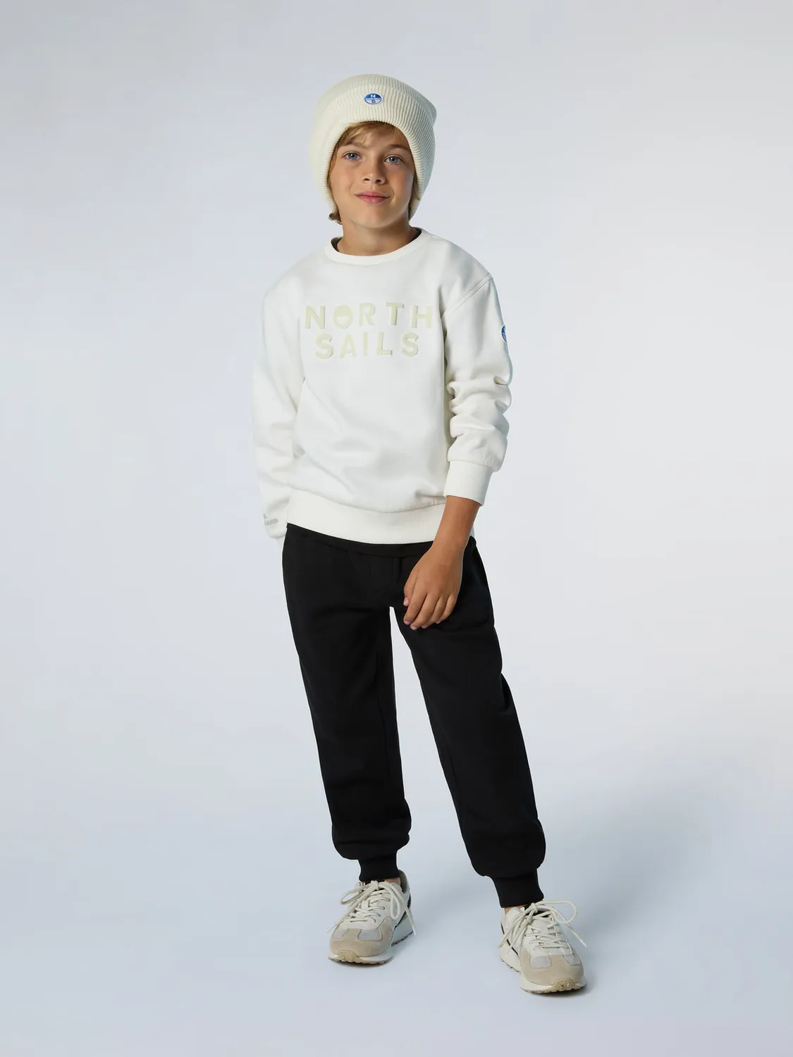 North Sails maxi logo sweat col rond coton bio