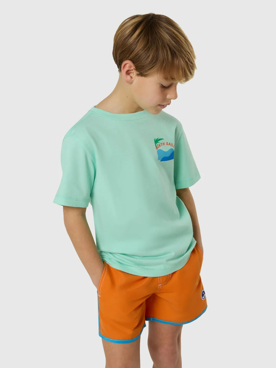 North Sails T-shirt imprimé océan coton bio