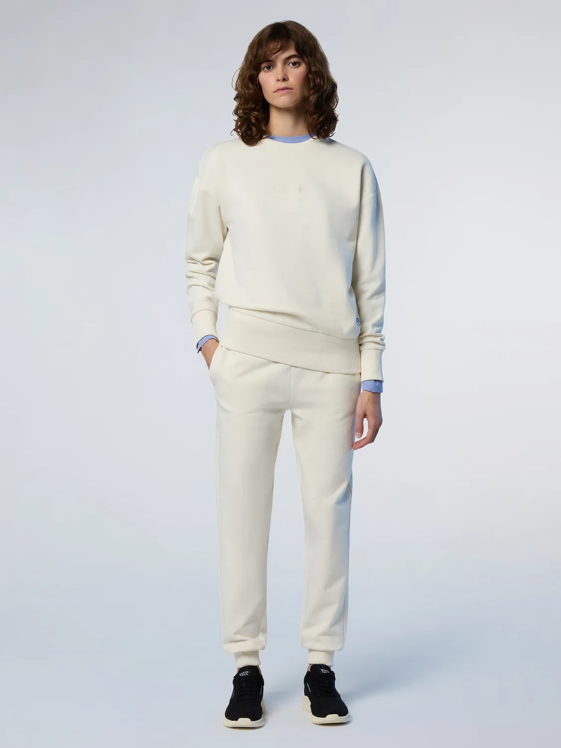North Sails Sweat Col Rond Slogan Femme Bleu Marine