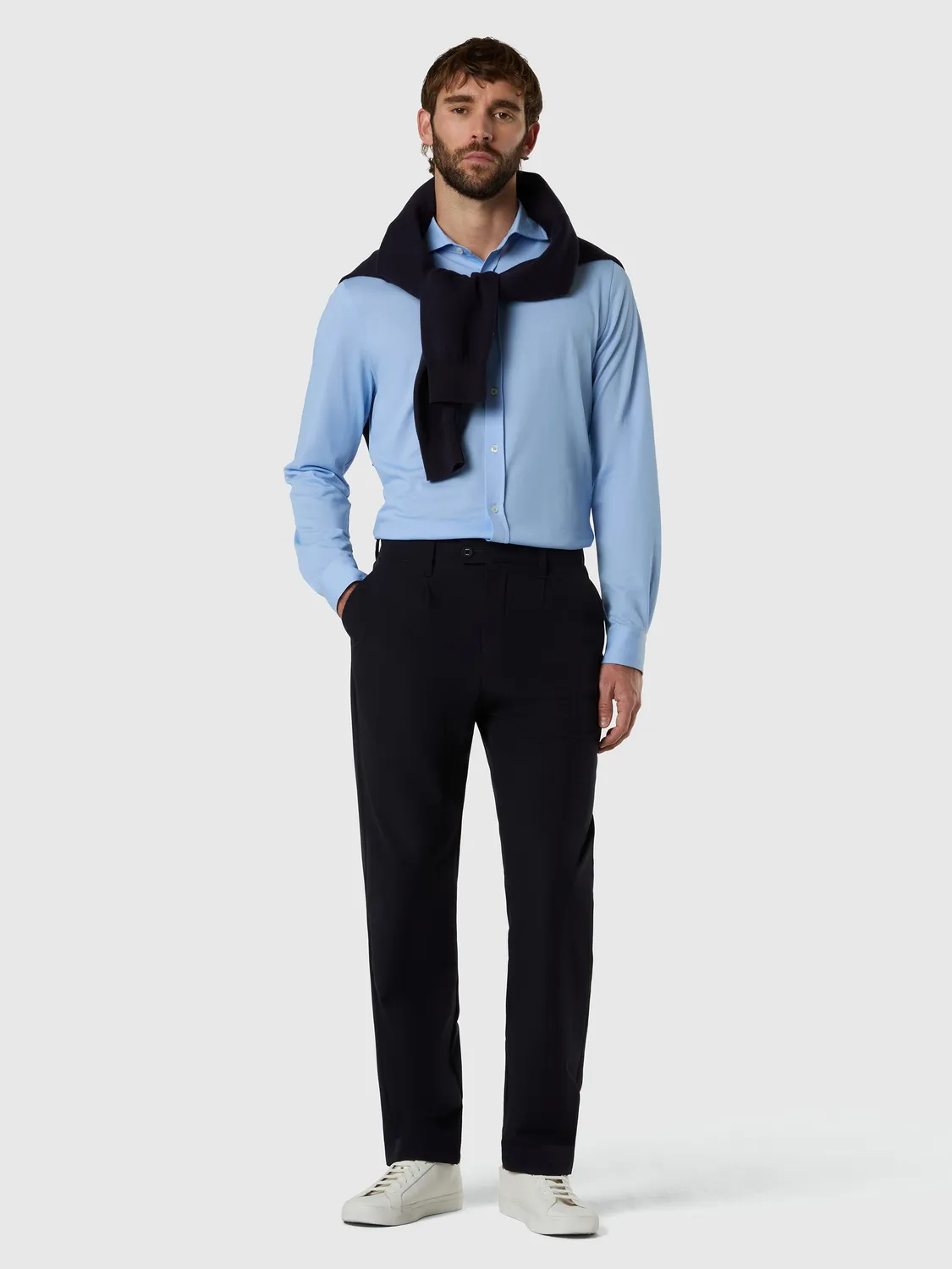 North Sails chino nylon plissé marine homme