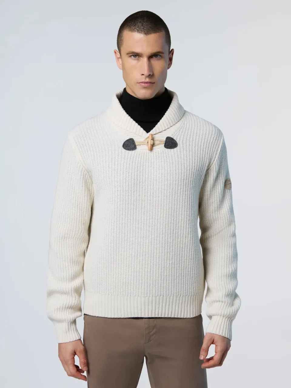North Sails pull mérinos homme Marshmallow Navy