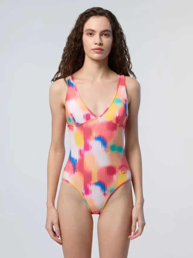 North Sails Maillot 1 Pièce Décolleté V Nylon Recyclé