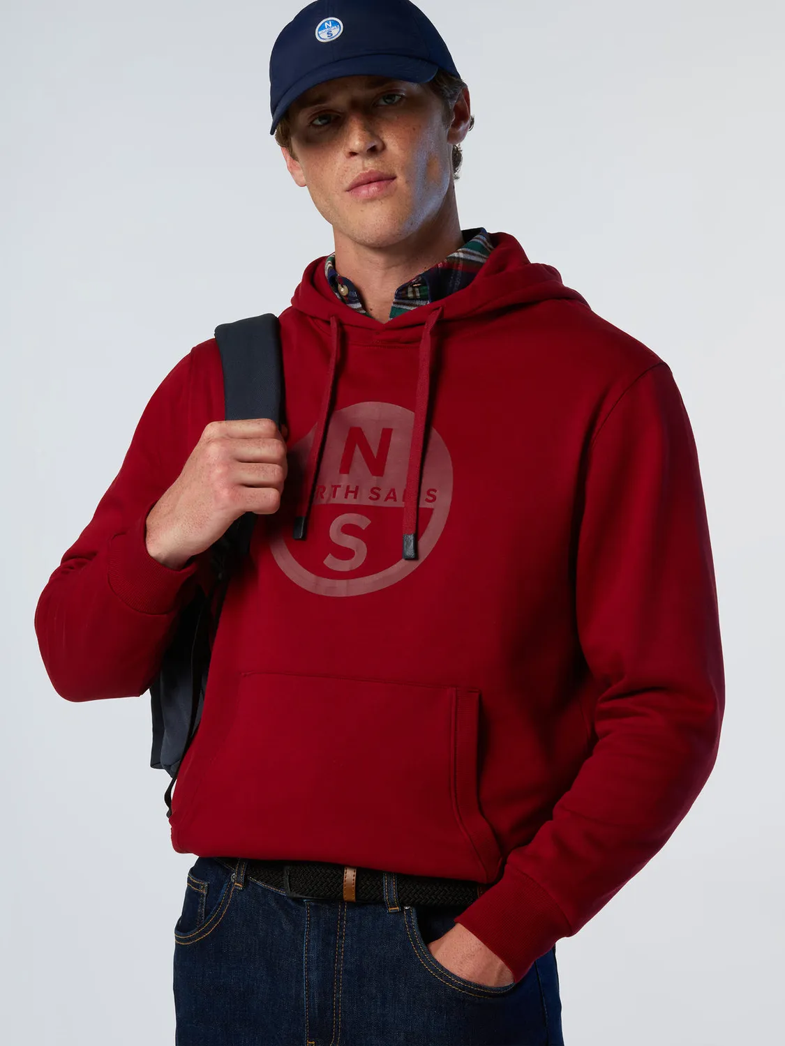 North Sails maxi logo sweat à capuche coton bio
