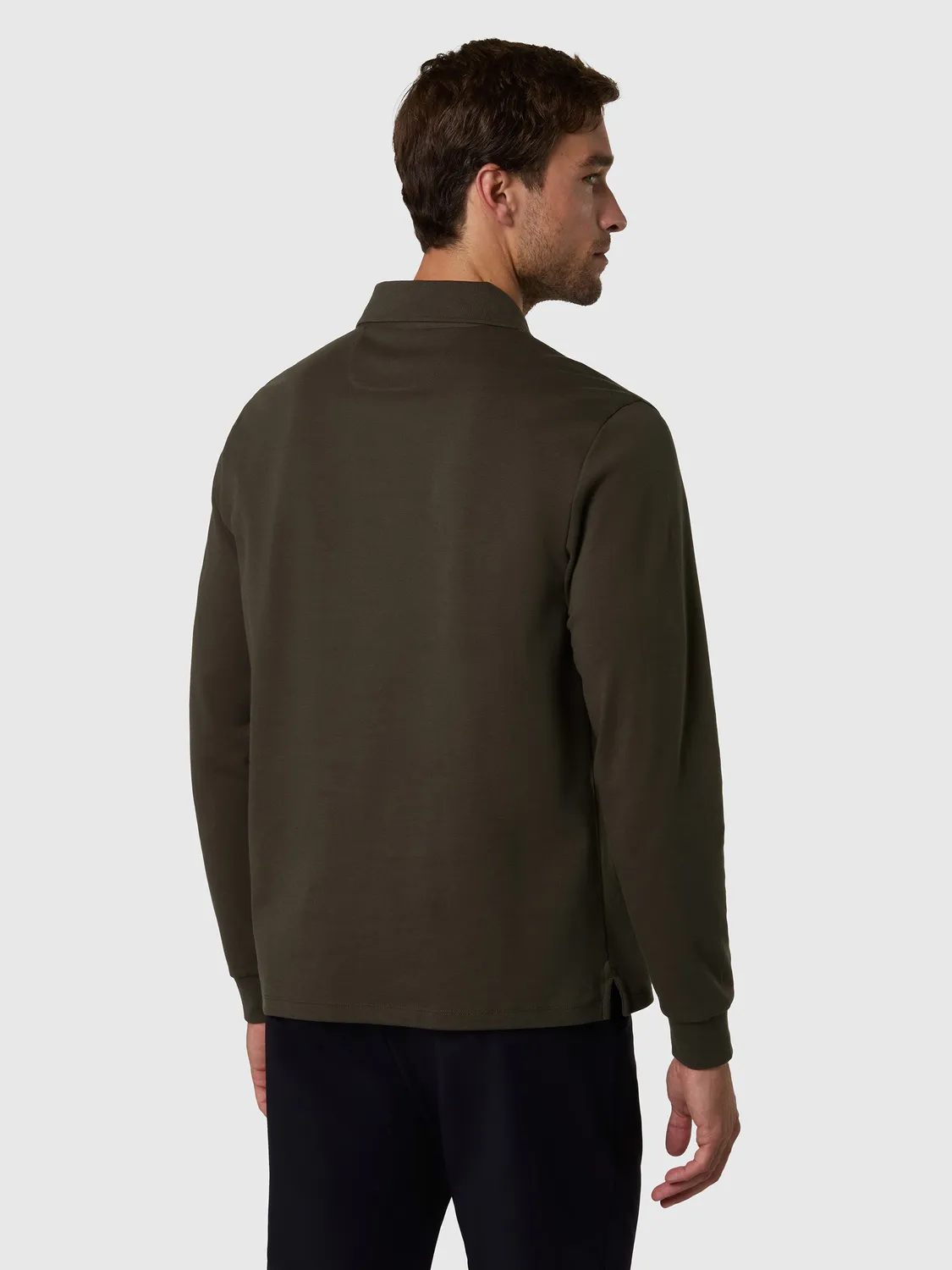 North Sails Interlock polo manches longues bleu marine