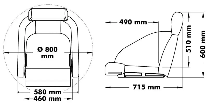 easysea siège coque H54 à recouvrir mousse HD