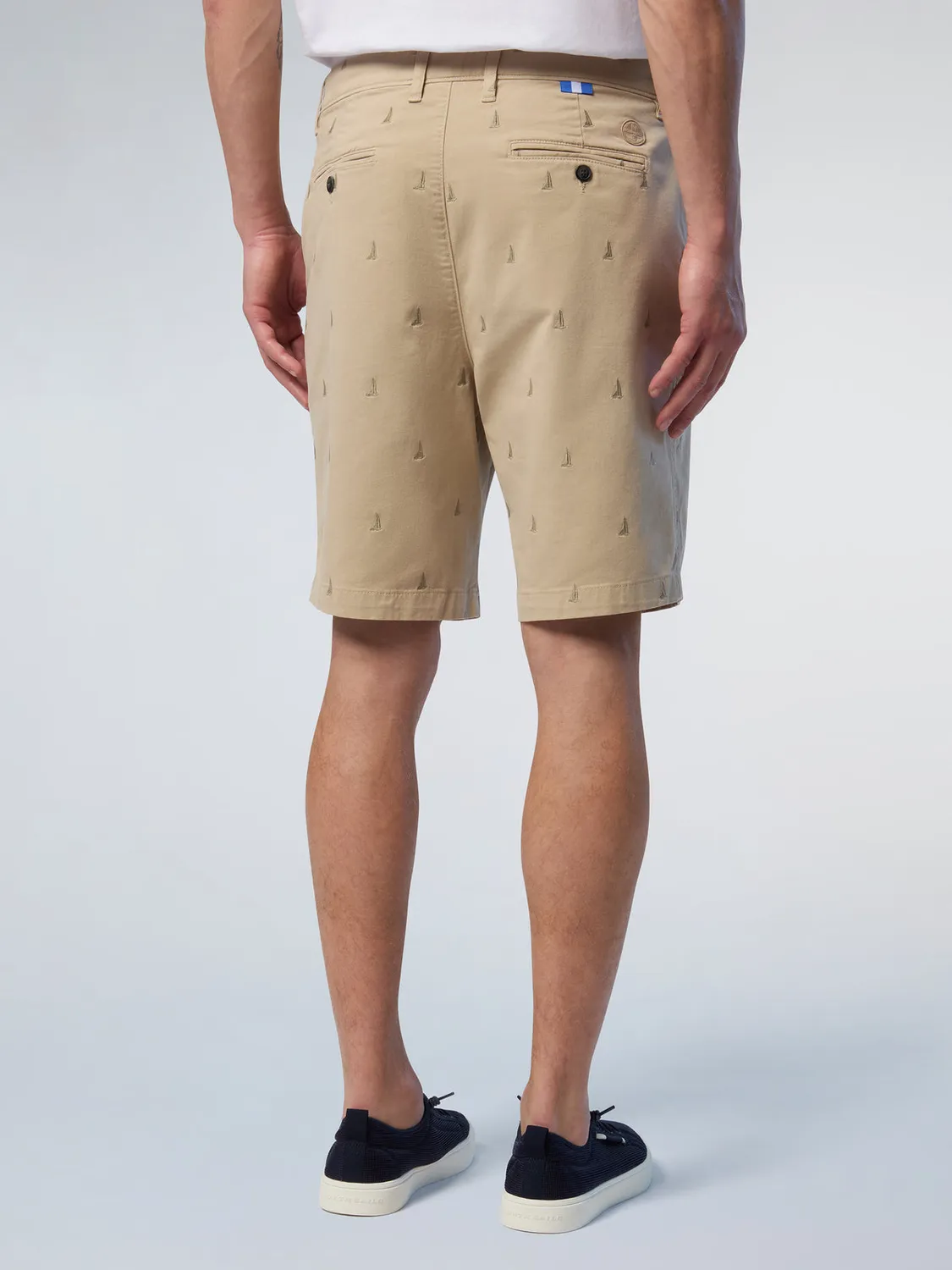 North Sails Freedom shorts chino brodé coton stretch