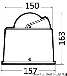 easysea Riviera BU4 compas voilier 100 mm éclairage 12V