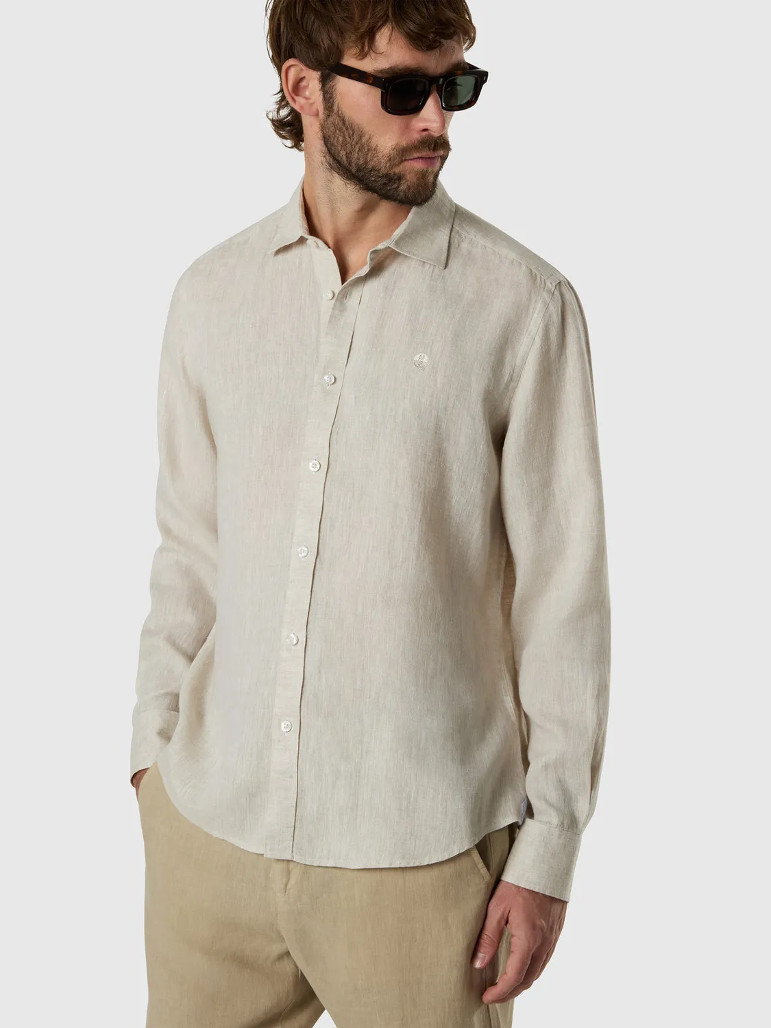 North Sails chemise lin manches longues homme European Flax