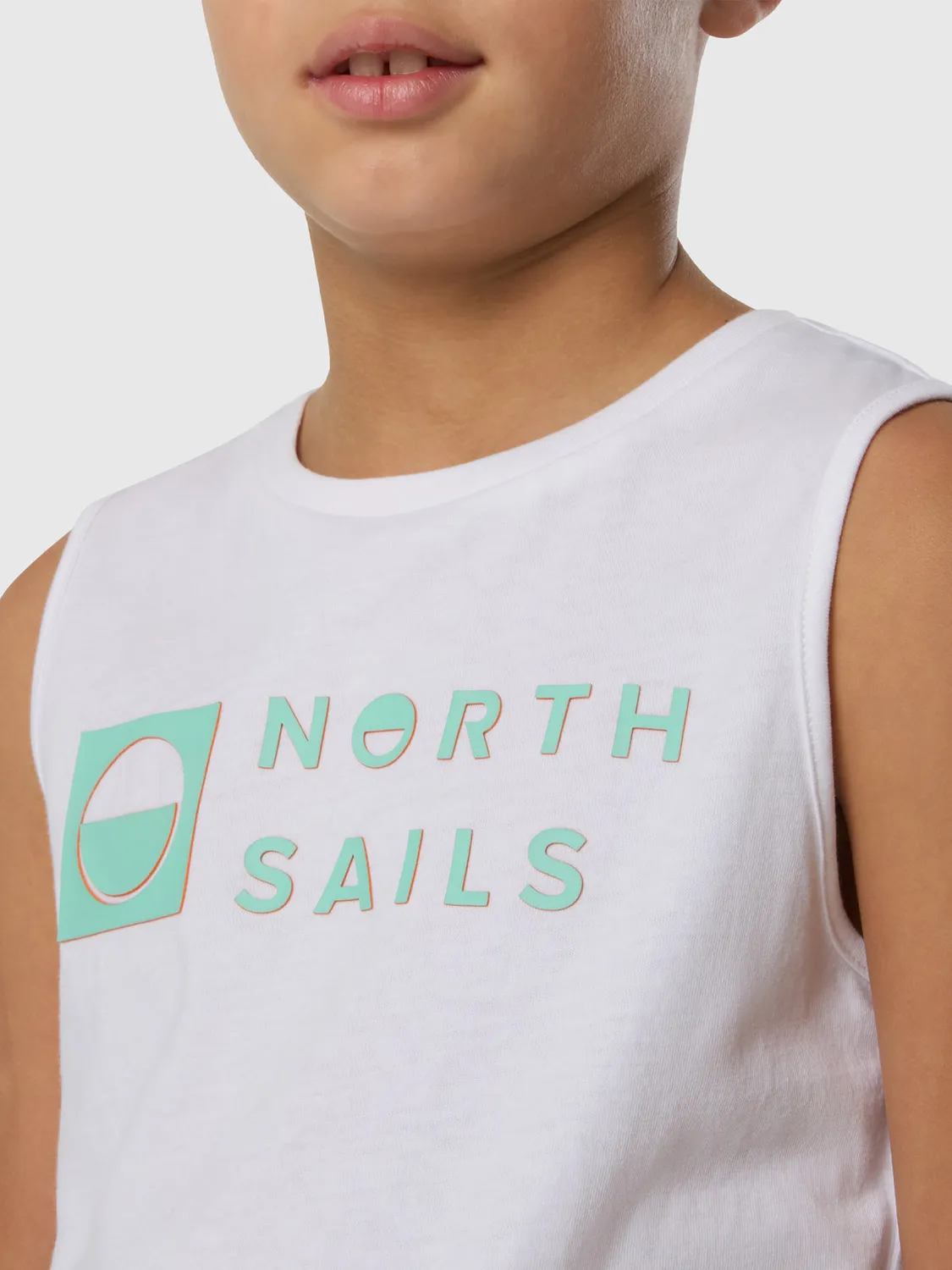 North Sails débardeur enfant logo relief coton bio