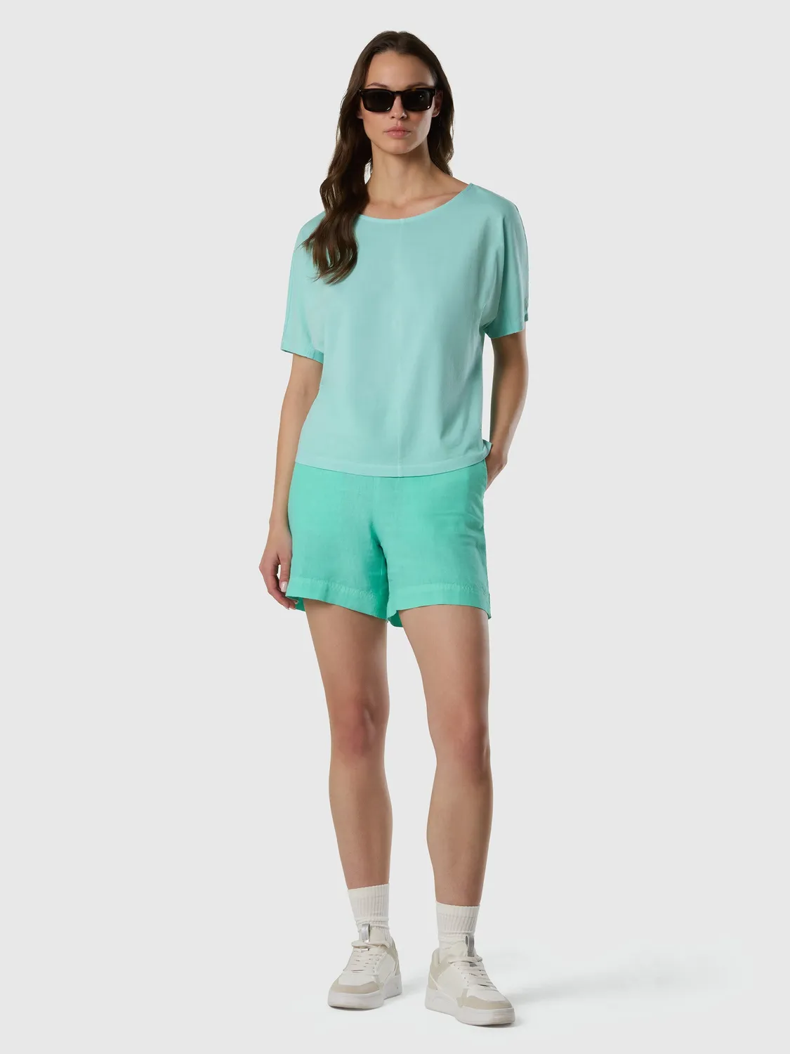 North Sails Short Lin Paperbag Marshmallow femme