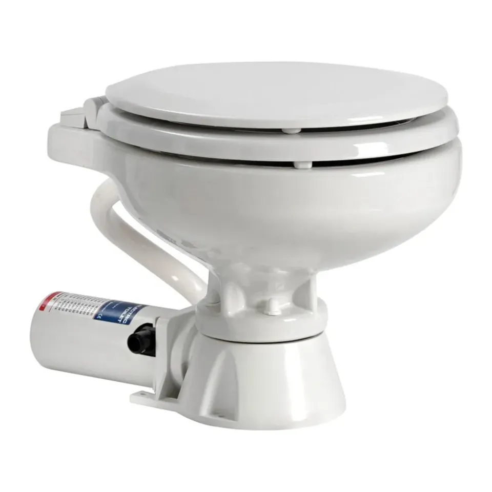 WC électrique marin 12 V broyeur siège bois compact