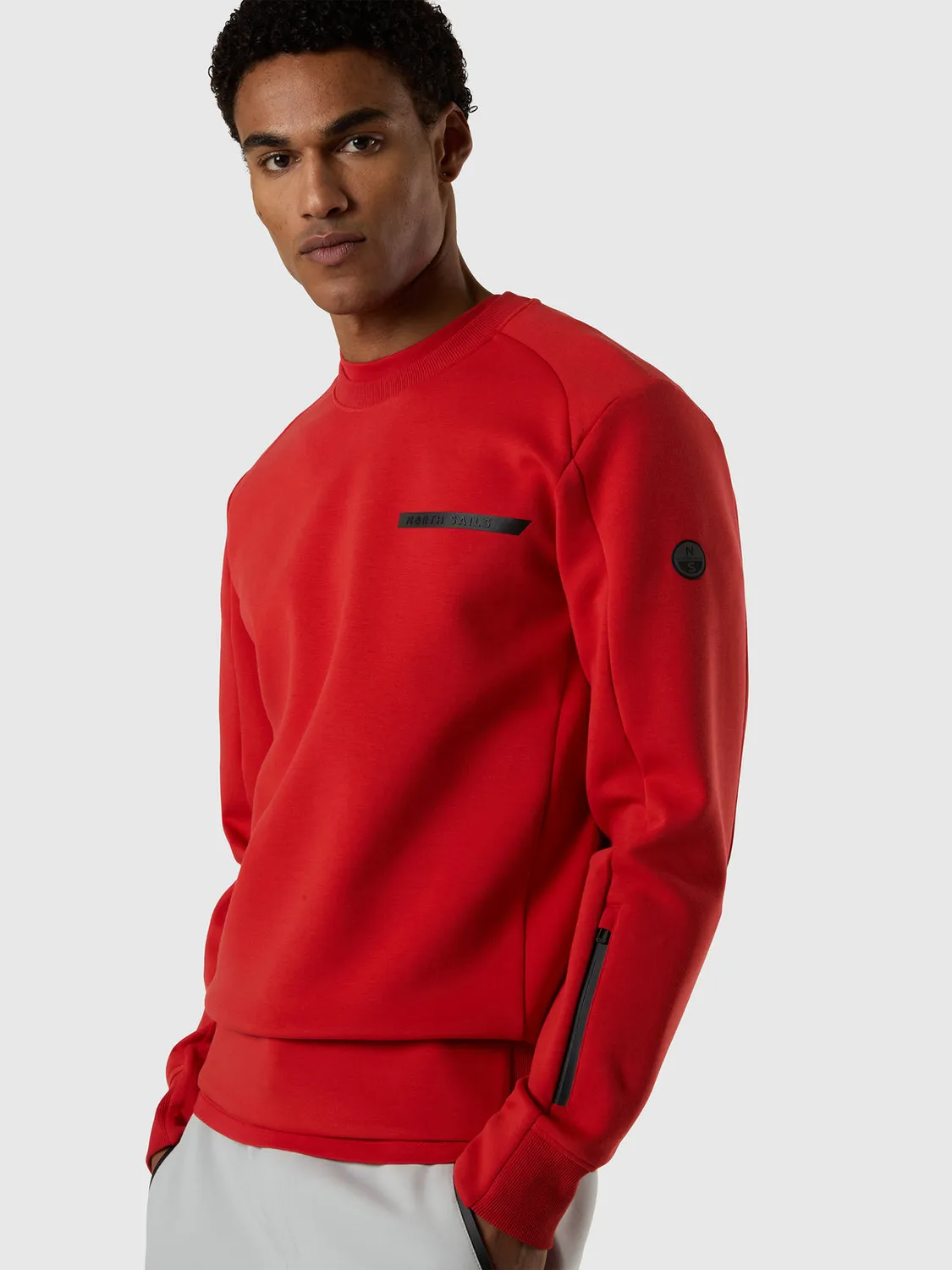 North Sails Scuba sweat col rond poche zippée