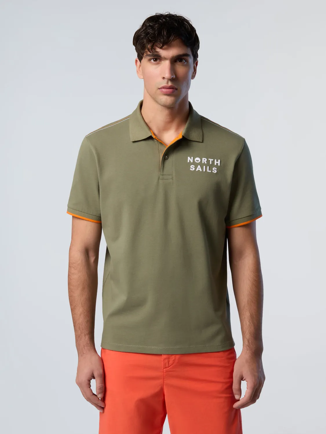 North Sails polo col rayé coton bio stretch