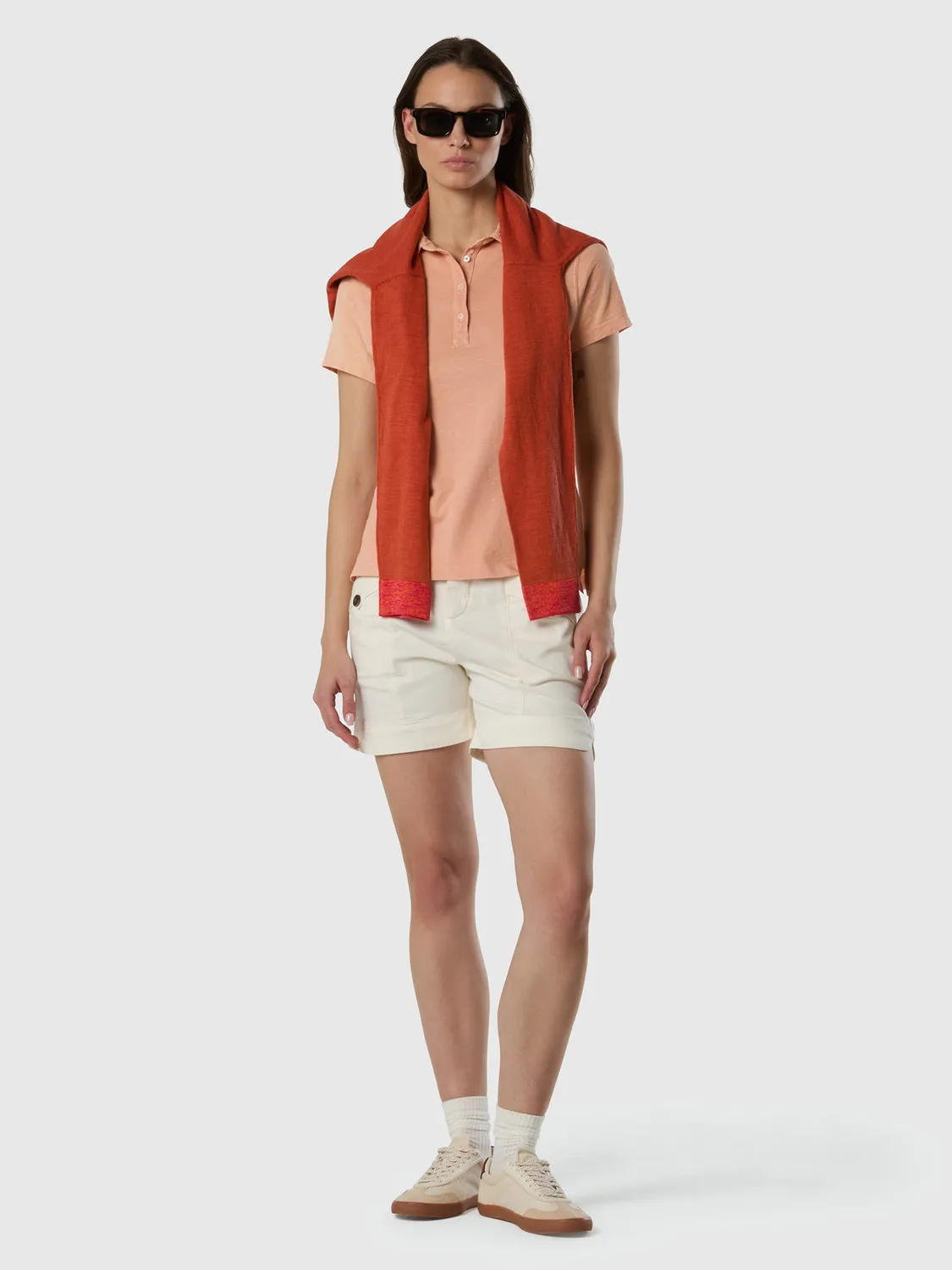 North Sails short cargo gabardine coton bio stretch