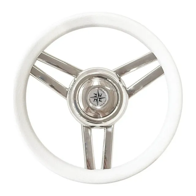 Magnifico volant bateau blanc 350 mm 3 branches