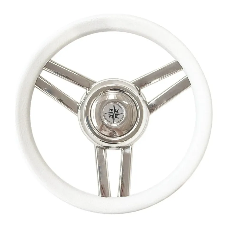 Magnifico volant bateau blanc 350 mm 3 branches