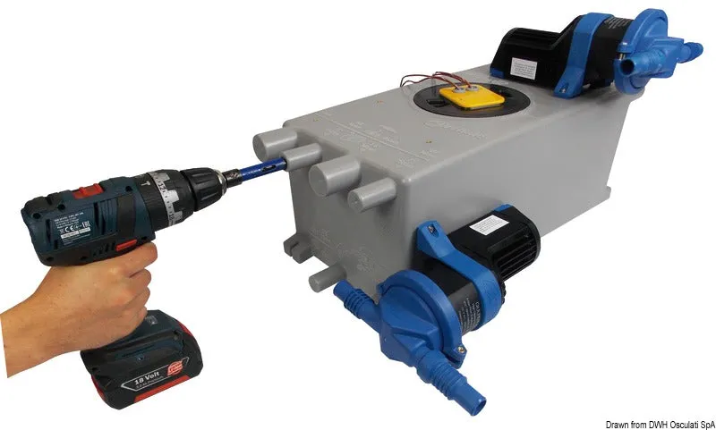 Whale réservoir eaux grises 8 L capteur IC douche