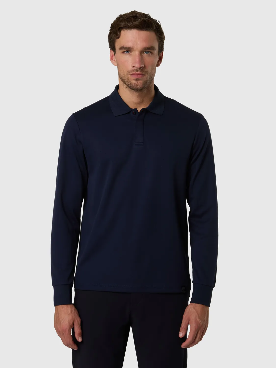 North Sails Coolmax polo manches longues bleu marine