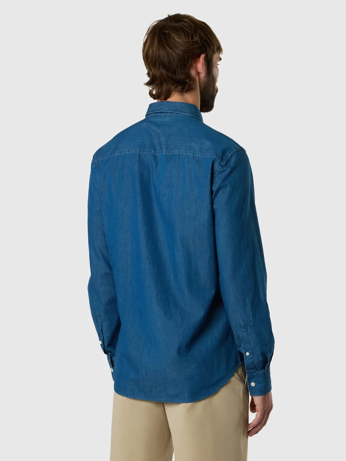North Sails chemise denim col cutaway coton