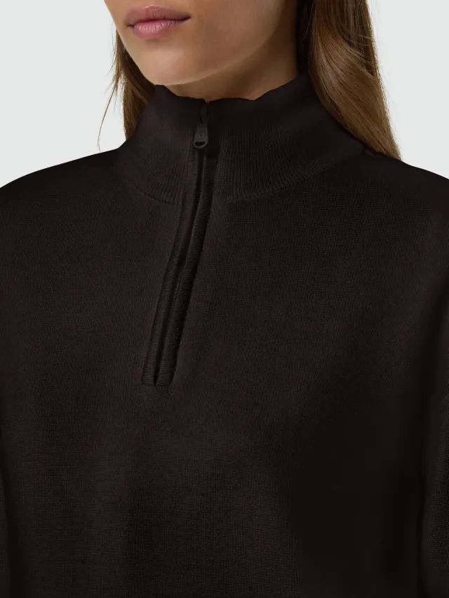 North Sails pull col montant laine-viscose blanc hiver
