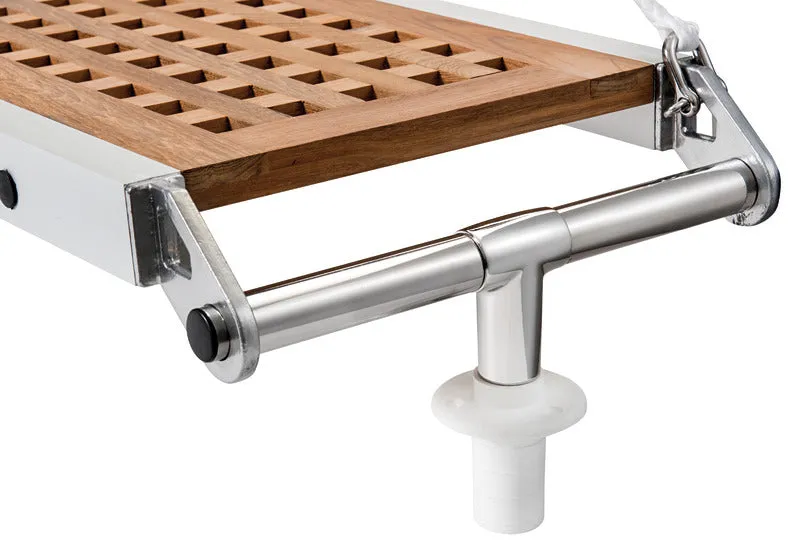 Osculati passerelle pliable 210 cm teck anodisé