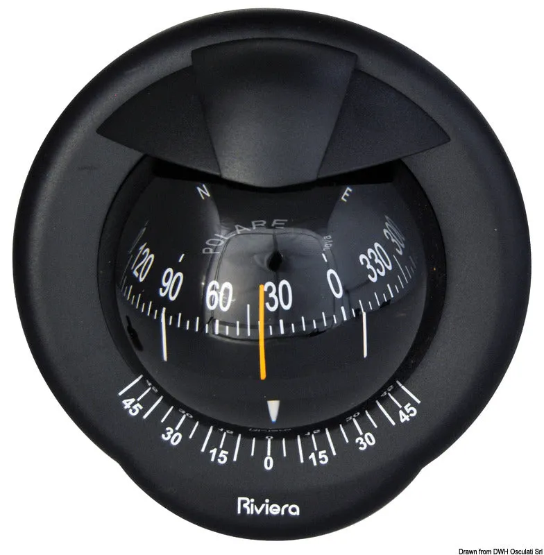 Riviera Polare BP1 compas marine 3" noir éclairage