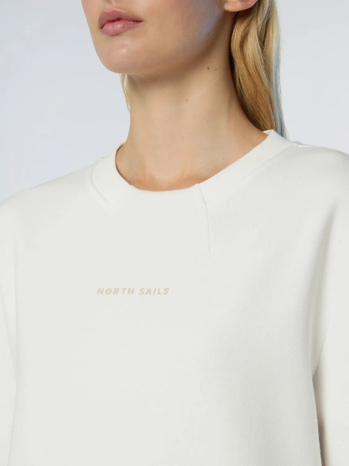 North Sails sweat logo tonal molleton coton gratté